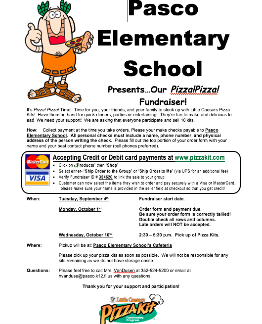 Pizza Fund Raiser